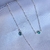 Colar e Pulseira com Zircônia verde