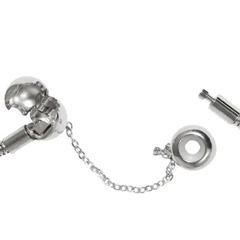 Pulseira inspiração Pandora com trava em aço inox - comprar online