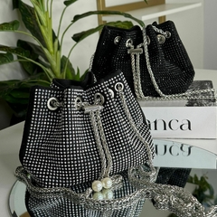 Bag Shine prata- estilo saquinho (cabe celular) - comprar online
