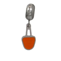 Berloque em aço inox esmalte