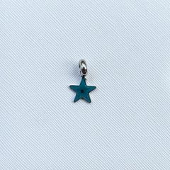 Berloque estrela em aço inox