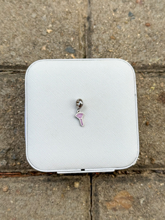 Berloque pincel para maquiagem em aço inox - comprar online