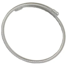 Pulseira maleável inspiração Pandora cabo trançado em aço inox na internet