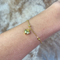 Pulseira mini esfera com coração - comprar online