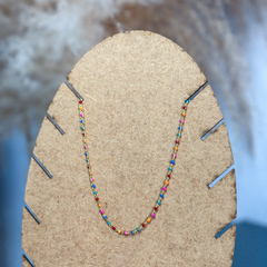 Choker mini esferas coloridas