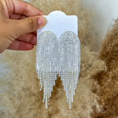 Brinco shine com strass
