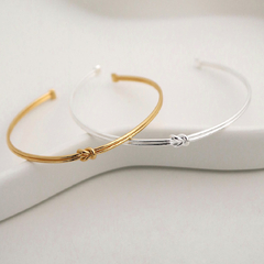 Bracelete duplo nozinho - semijoias