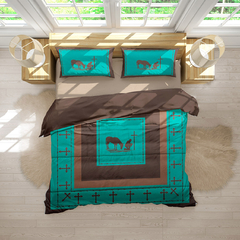 Edredom Country Horse Turquesa - comprar online