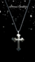 Gothic Silver Cross Necklace