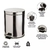 Lixeira Inox com Tampa e Pedal – 5 Litros - Domestike