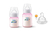 Mamadeiras Anti Colica 2 unid 125 e 260ml - ROSA + bico extra