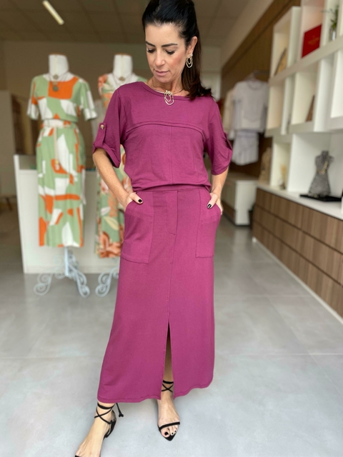 Conjunto de moletinho uva