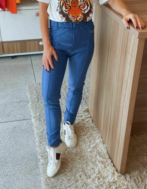 Calça Prada no Azul Petroleo