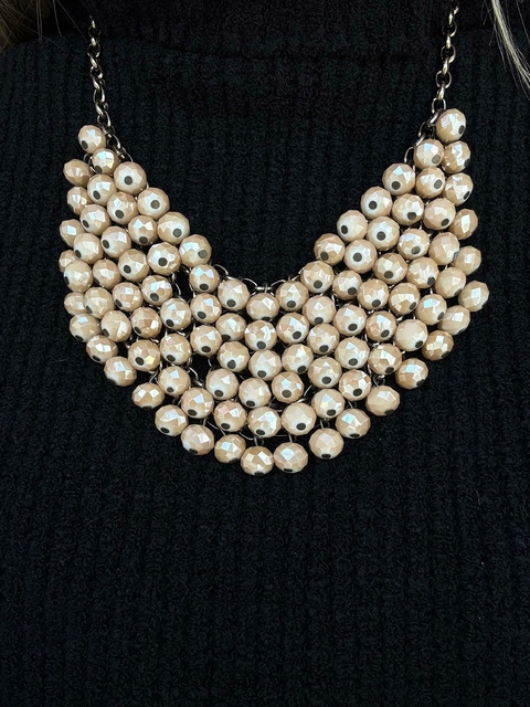 Max Colar com Pedras Nude