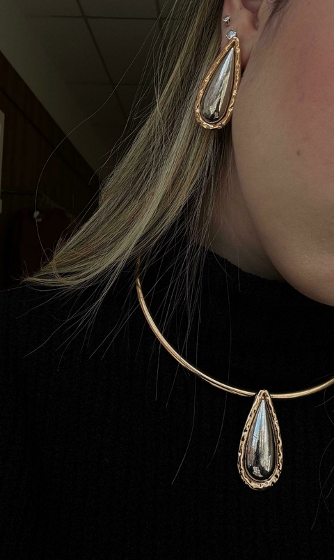 Conjunto de Choker e Brinco