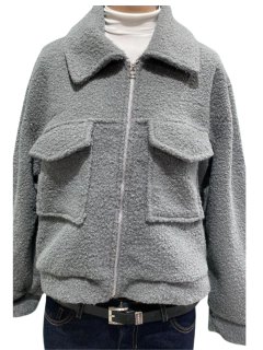 Imagen de CAMPERA BUCLE CON BOLSILLOS