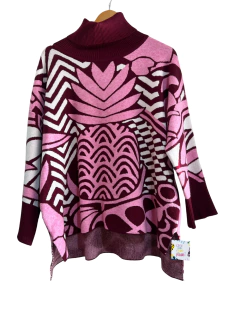 SWEATER CUELLO MEDIA POLERA POP - Guapísimas