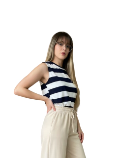 MUSCULOSA ESPAÑA SKY RAYADA - comprar online