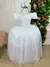 Vestido Infantil Daminha Branco Longo Rendado - comprar online