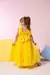 Vestido Luxo Festa Longo Infantil Juvenil Amarelo - Doremifa Moda Kids