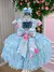 Vestido Infantil Festa Azul bebe - Doremifa Moda Kids