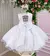 Vestido Infantil Branco Luxo Daminha Jardim das Borboletas - Doremifa Moda Kids