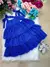 Vestido Infantil Babado Azul - comprar online