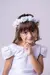 Vestido Branco Luxo Daminha de honra infantil e juvenil - Doremifa Moda Kids