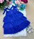 Vestido Infantil Babado Azul na internet