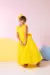Vestido Luxo Festa Longo Infantil Juvenil Amarelo na internet