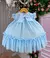 Vestido Luxo Bebê Jardim das Borboletas Baby Azul Bebê na internet