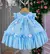 Vestido Luxo Bebê Jardim das Borboletas Baby Azul Bebê - comprar online