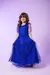 Vestido Luxo Festa Longo Infantil Juvenil Azul Royal - comprar online