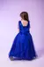 Vestido Luxo Festa Longo Infantil Juvenil Azul Royal - Doremifa Moda Kids