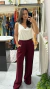 calça pantalona - bordô - loja online