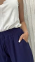 calça pantalona - azul marinho - vestidos femininos leves estampados elegantes I Luna 