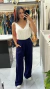 calça pantalona - azul marinho - loja online