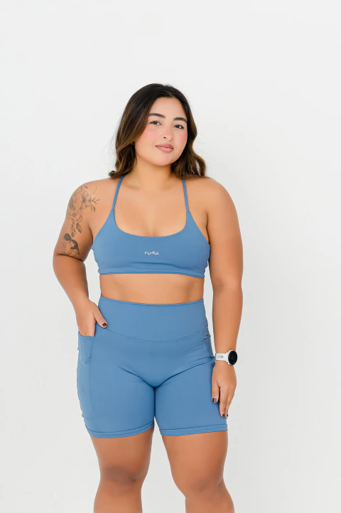 Short Flux FLYRA - Azul Celeste