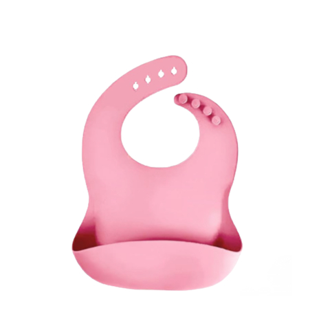 Babero Silicona Rosa