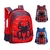 Mochila infantil Spider King: nylon impermeável e grande capacidade para crianças de 2 a 16 anos