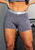 Short Fitness Cintura Alta Cinza Mescla com Elástico Racy REF: CLGA3