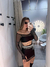 Conjunto saia e Cropped Tule