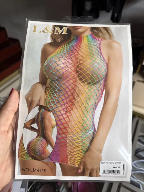 Vestido Arrastão Colorido - comprar online
