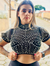 Cropped Tule Aplicacoem em Pedraria na internet