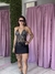 Imagem do Cropped Strass Brilho Disponível Em Preto e Branco