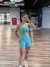 Conjunto Fitness Shorts Cores Fúcsia e Verde Agua - loja online