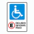 PLACA DE ESTACIONAMENTO EXCLUSIVO DEFICIENTE