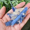Cianita Azul no Quartzo Cristal - Espiritualidade e Iluminação - 96g - Peça Única