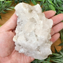 Drusa de Quartzo Cristal - Iluminação e Ampliação - 526g - Peça Única na internet