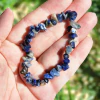Pulseira de Sodalita - Cascalho - Sabedoria e Foco